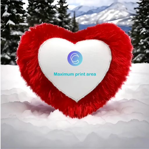 Heart Shaped Sublimation Pillow