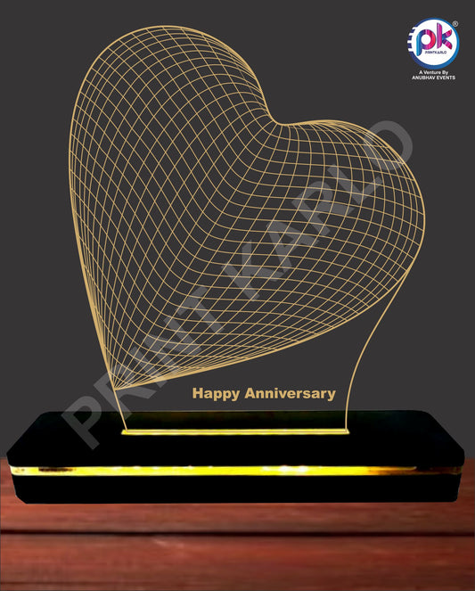Acrylic LED Lamp- Happy Anniversary