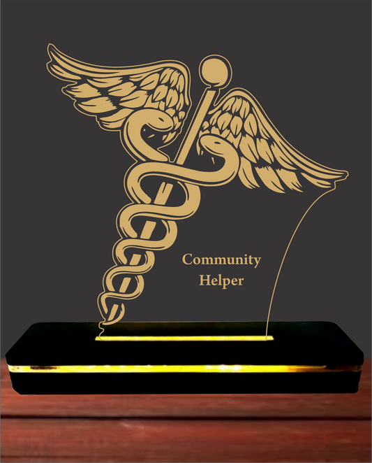 Acrylic Illusion LED Lamp for Doctor