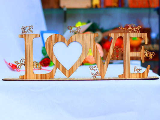 Laser Cut Love Heart Photo Frame