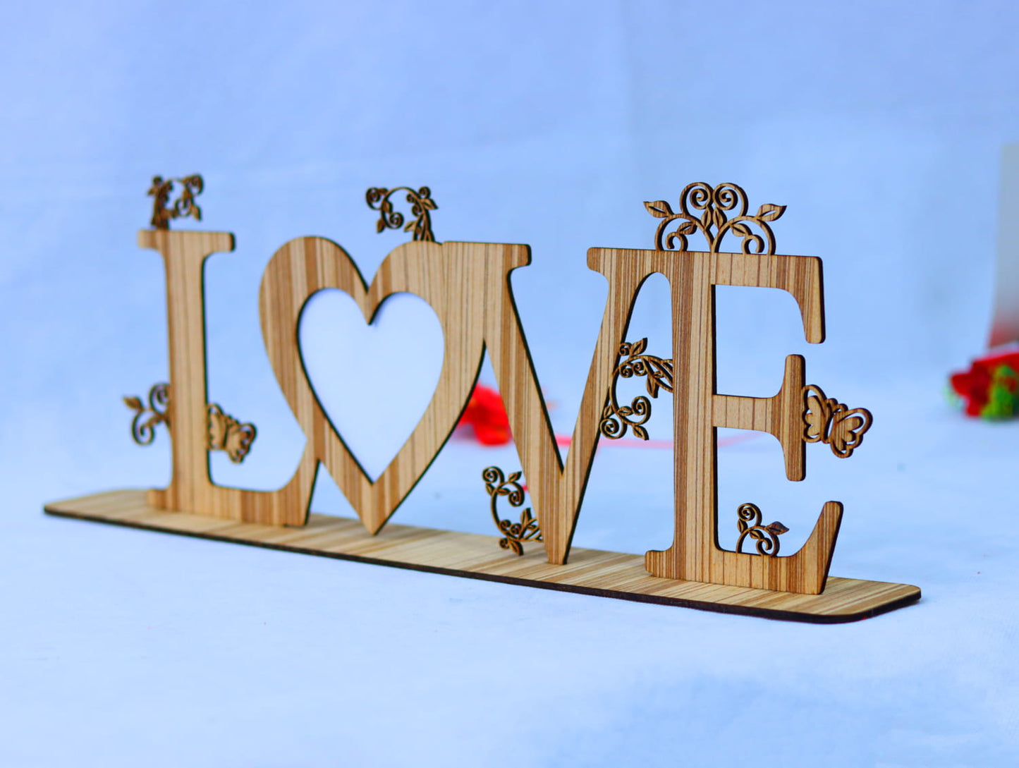Laser Cut Love Heart Photo Frame