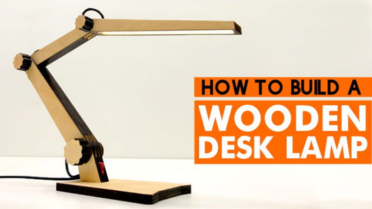 Laser Cut 7 Watt Wooden Desk Lamp